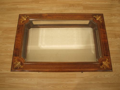 fig 1. A Rosewood & Marquetry Inlaid Edwardian Period Bijouterie Cabinet
