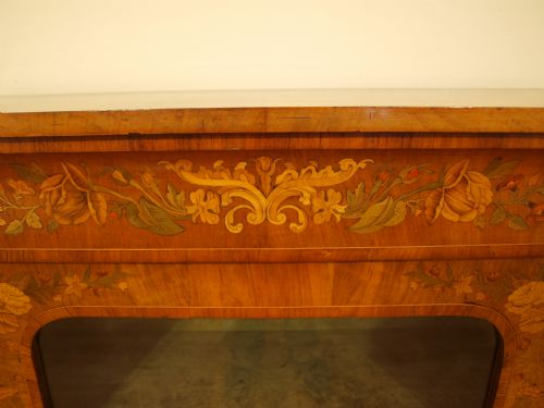 fig 1. A Figured Walnut & Marquetry Inlaid Victorian Period Pier Cabinet