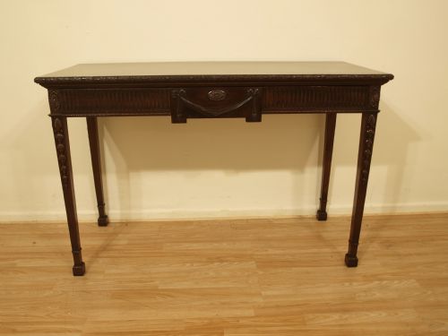 fig 1. A Mahogany Edwardian Period Chippendale Style Console/Hall Table