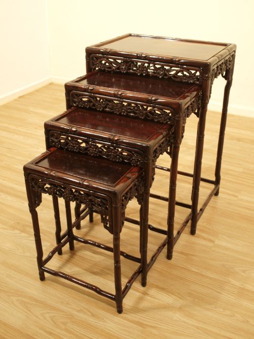 A Quartetto of Chinese Hardwood Tables