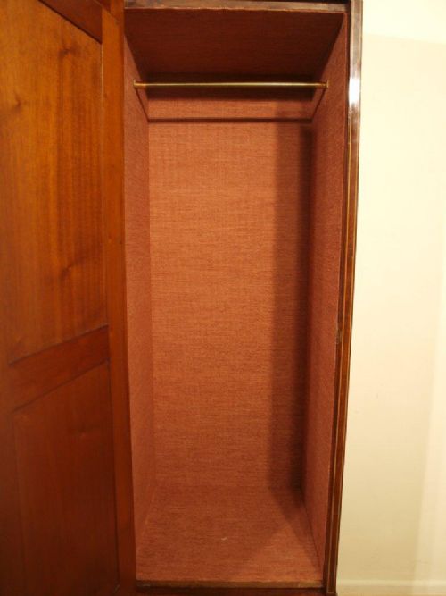 fig 1. A Beautiful Mahogany Inlaid Edwardian Period Wardrobe