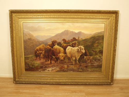 fig 1. A Large Scale Oil On Canvas By W.P Hollyer