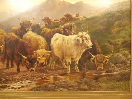 fig 2. A Large Scale Oil On Canvas By W.P Hollyer