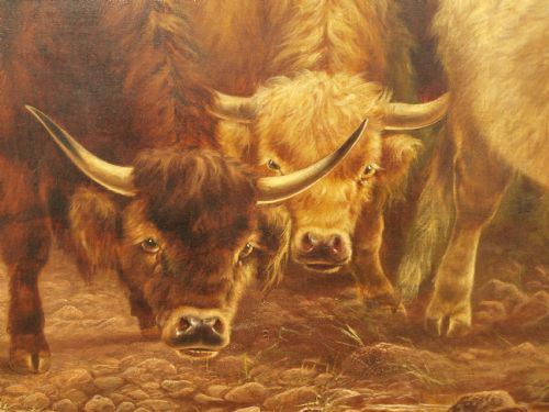 fig 3. A Large Scale Oil On Canvas By W.P Hollyer