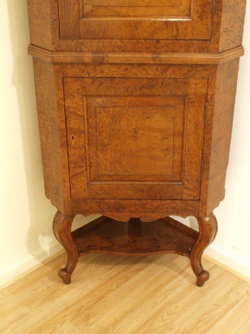 fig 1. An Unusual & Rare Pollard Oak Edwardian Period Double Corner Cabinet