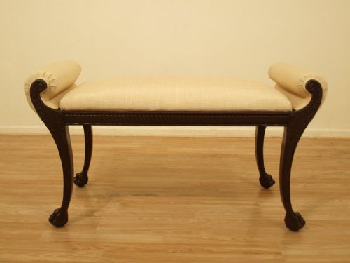 A Fine Mahogany Edwardian Period Antique Window Seat