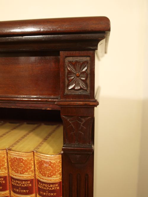 fig 1. A Good Pair Of Mahogany Edwardian Period Adjustable Open Bookcases