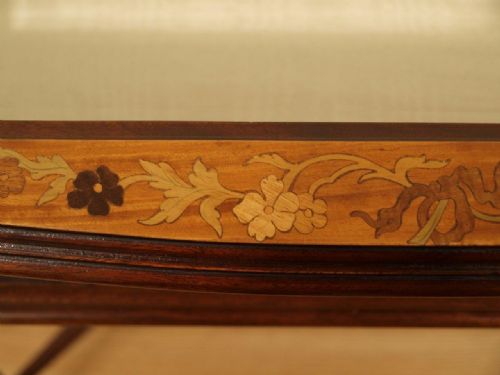 fig 1. A Satinwood & Mahogany Edwardian Period Bijouterie Cabinet