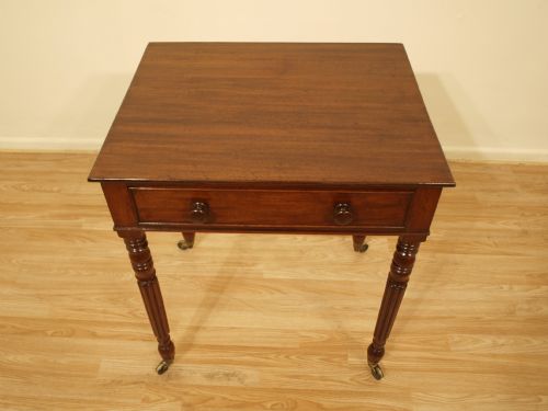 fig 1. A Mahogany Regency Period Antique Side Table by Gillows Of Lancaster