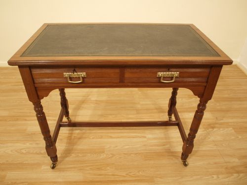 A Mahogany Late Victorian Period Antique Writing Desk by Gillows