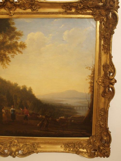 fig 1. A Large 19th Century Oil On Canvas Signed B.Eleneff