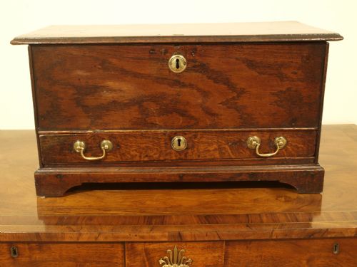 fig 1. An Oak 18th Century Welsh Coffer Bach