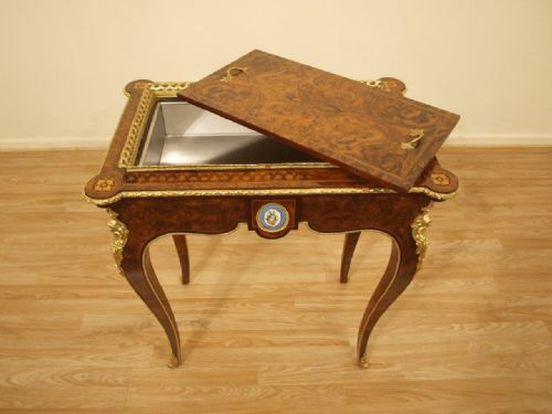 fig 1. A Stunning Quality Burr Walnut, Purple Heart & Ormolu Victorian Period Planter