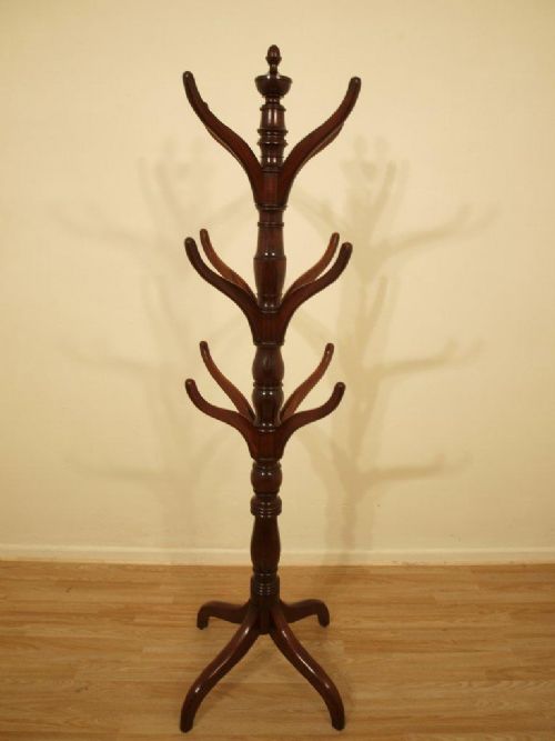 A Good Mahogany Regency Period Antique Hall Stand/tree