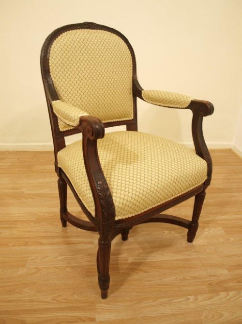 fig 1. A Pair Of Mahogany Edwardian Period Antique Ships Chairs