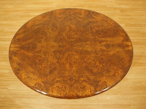 fig 1. A Beautiful Quality Burr Walnut Victorian Period Antique Loo/Breakfast Table