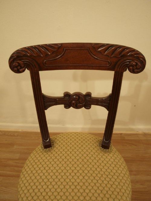fig 1. A Mahogany Regency Period Revolving Music/Harpist Chair