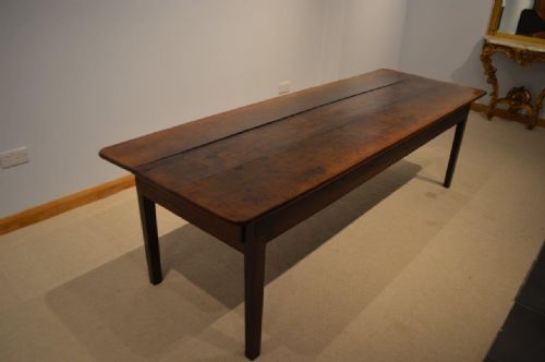 fig 1. An Oak Georgian Period English Farmhouse Table