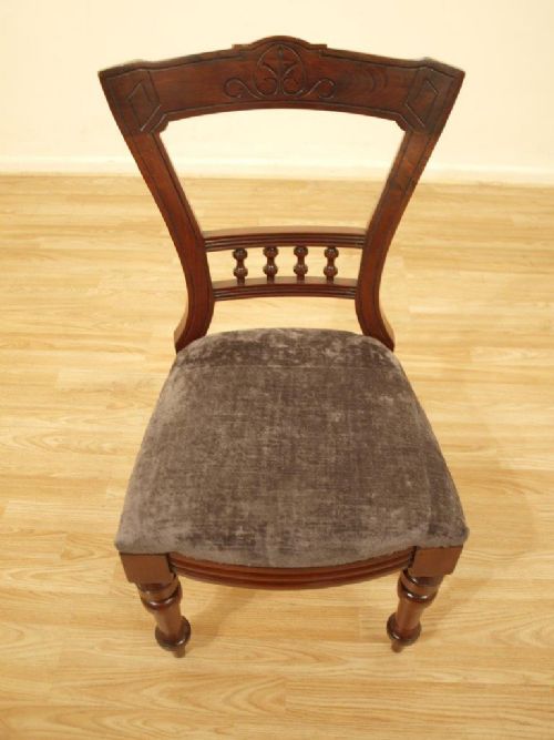 fig 1. A Set Of 10 Mahogany Victorian Period Antique Dining Chairs