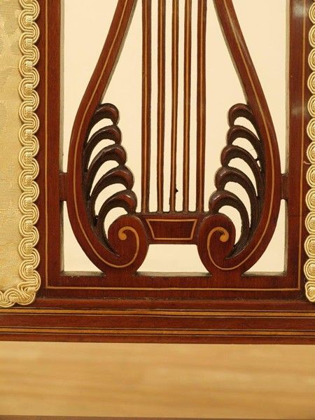 fig 1. A Beautiful Mahogany Inlaid Edwardian Period Antique Settee