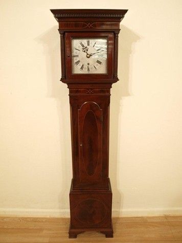 A Mahogany Edwardian Period Grandmother Clock