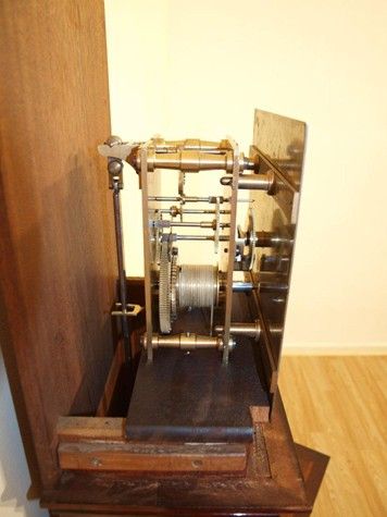 fig 1. A Mahogany Edwardian Period Grandmother Clock