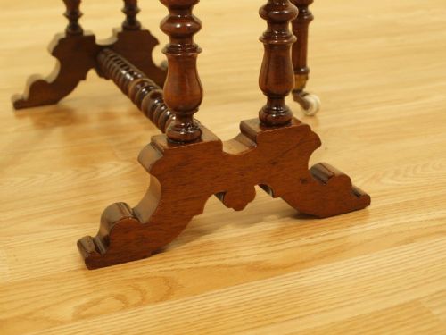 fig 1. A Burr Walnut Victorian Period Baby Sutherland Table