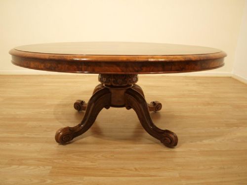 fig 1. A Beautiful Burr Walnut Victorian Period Coffee Table (Adapted)
