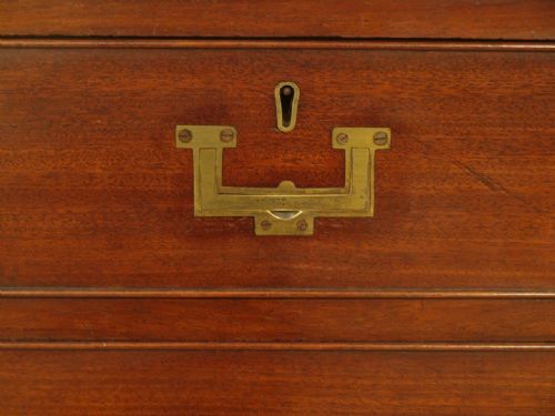 fig 1. A Mahogany Early 19th Century Antique Military Chest