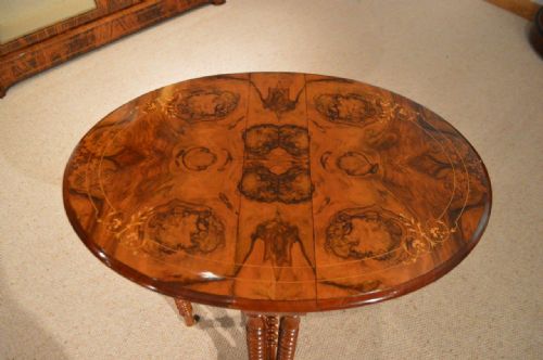 fig 1. A Small Burr Walnut Victorian Period