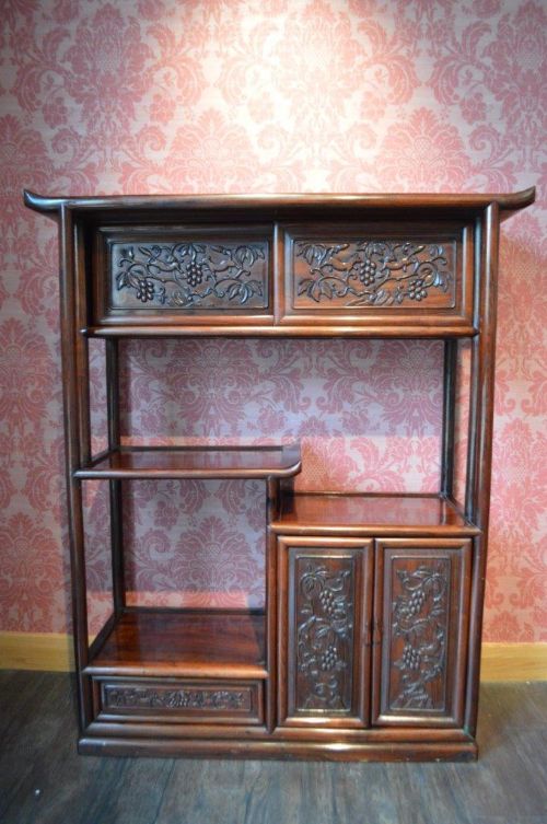 An Unusual Chinese Hardwood 19th Century Cabinet