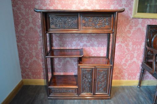 fig 1. An Unusual Chinese Hardwood 19th Century Cabinet
