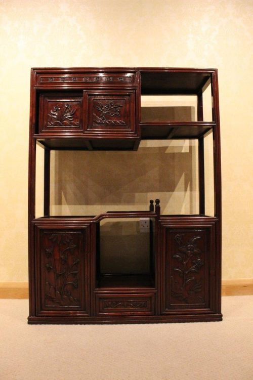 fig 1. A Chinese Hardwood 19th Century Cabinet