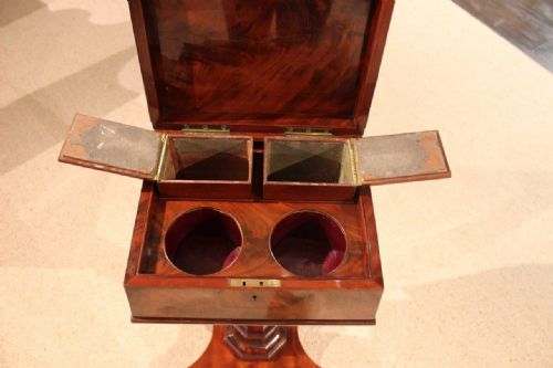 fig 1. A Mahogany Early Victorian Period Teapoy