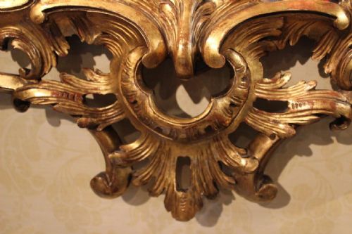 fig 1. A Magnificent Carved Gilt Wood Late 19th Century Antique Mirror