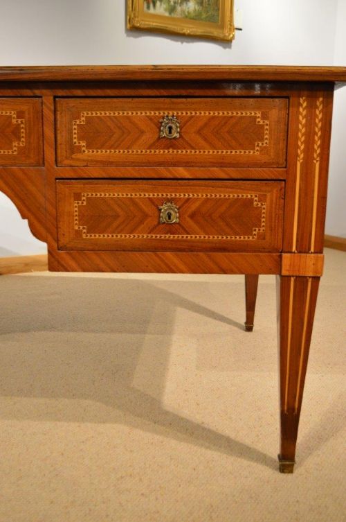 fig 1. A Large Kingwood & Rosewood French Partners Desk