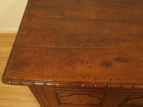 fig 1. A Large French 18th Century Country Fruitwood Coffer