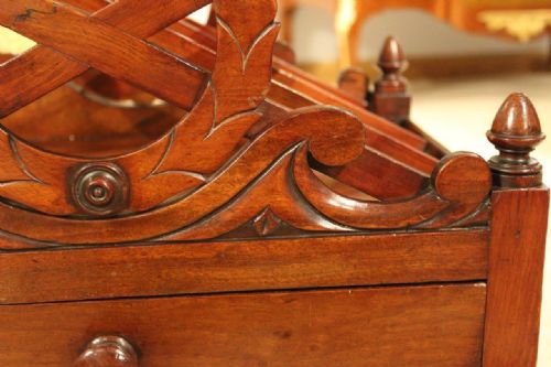 fig 1. A Mahogany William IV Period Antique Canterbury