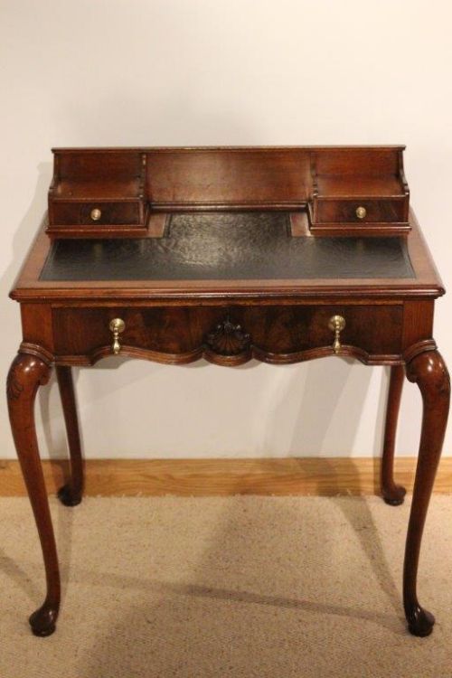 fig 1. A Walnut George I Style Antique Writing Table By Waring & Gillows