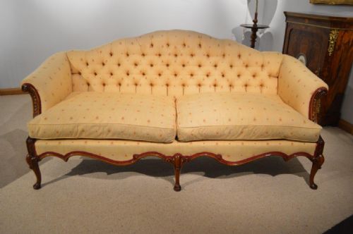 A Walnut George I Style Antique Settee