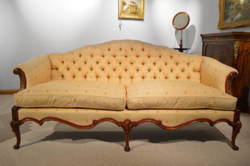 fig 1. A Walnut George I Style Antique Settee