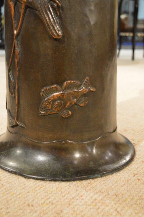 fig 1. Arts & Crafts Period Copper Umbrella/Stick Stand