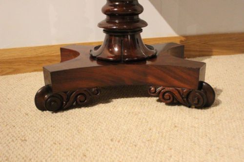 fig 1. A Mahogany William IV Period Antique Teapoy