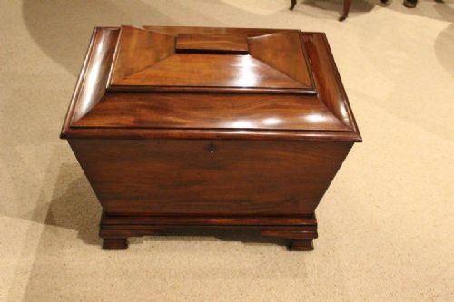 A Mahogany Early Victorian Period Antique Cellaret