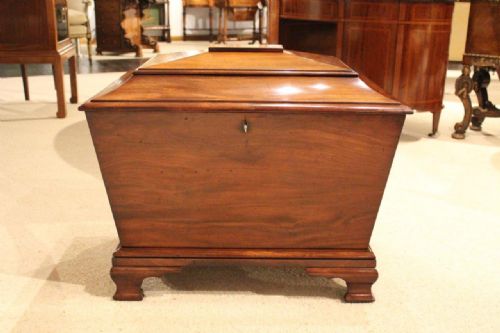 fig 1. A Mahogany Early Victorian Period Antique Cellaret