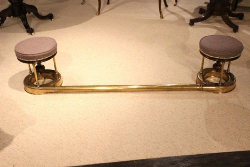 fig 1. An Edwardian Period Brass & Bronze Club Fender