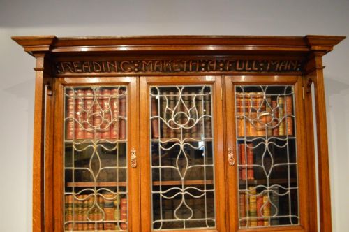 fig 2. A Rare Shapland & Petter Arts & Crafts Period Oak Bookcase