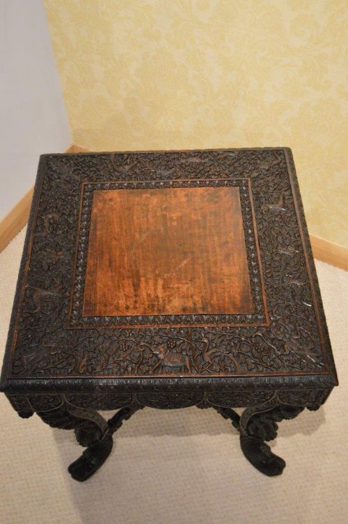 fig 1. A Burmese 19th Century Carved Side Table