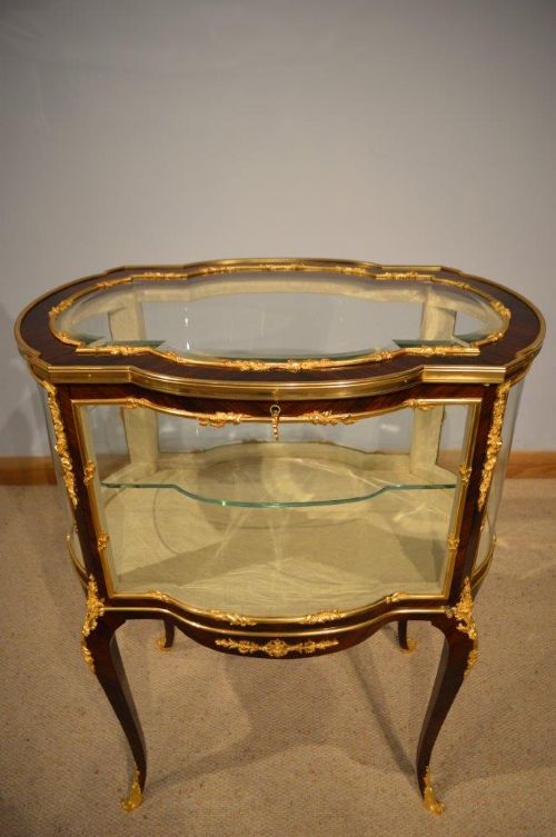 fig 1. A Fine Quality Rosewood & Ormolu Mounted French Bijouterie Cabinet
