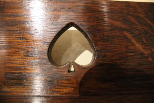 fig 1. An Oak Arts & Crafts Period Bureau/Open Bookcase By Liberty's Of London